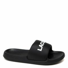Шлепанцы LACOSTE, размер 39.5, черный