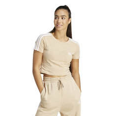 Футболка adidas Essentials 3-stripes, размер XL INT, бежевый