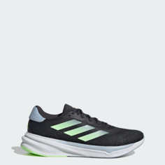 Кроссовки adidas Supernova Stride, размер 7 UK, Carbon/Green Spark/Wonder Blue