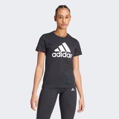 Футболка спортивная adidas Loungewear Essentials Logo, размер M, black/white