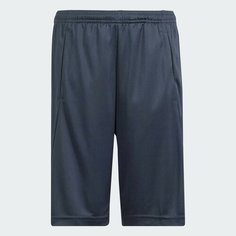 Шорты adidas Train Essentials AEROREADY Logo Regular-Fit, размер 116, carbon/semi green spark