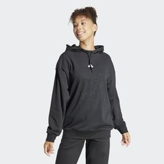 Худи adidas French Terry Print, размер XS, , черный