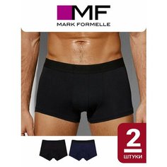 Трусы MARK FORMELLE Нижнее белье, комплект из 2 шт., размер 4XL, синий/черный