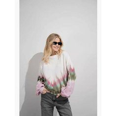 Свитшот NORDIANA, размер XL, , фуксия, белый, розовый, зеленый