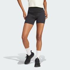 Велосипедки adidas Lounge Ribbed High-Waist Bike Shorts, размер XL, black