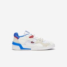 Кроссовки LACOSTE, размер T7, белый/бежевый/голубой
