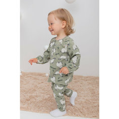 Легинсы crockid, размер 44/68, зеленый