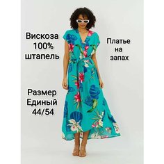 Платье для кормящих мам YolKa_Dress, размер единый, голубой, зеленый