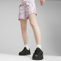 Шорты PUMA Downtown Woven Kitten Shorts, размер 42, Grape Mist