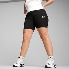 Велосипедки PUMA CLASSICS Ribbed Short Tights, размер 44, black
