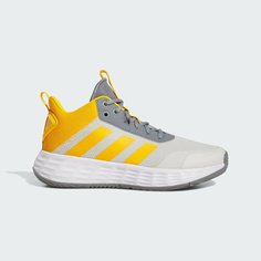 Кроссовки adidas OWNTHEGAME 2.0, полнота F (EU)/ на среднюю стопу, размер 9,5 UK, белый-желтый