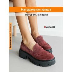 Лоферы LAMACCO Бестселлер, размер 41, черный, бордовый