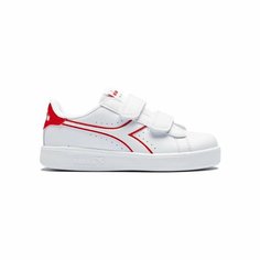 Кроссовки Diadora, размер T11, белый-красный