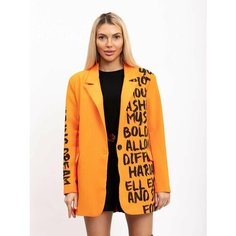 Пиджак RM shopping, размер 44, оранжевый