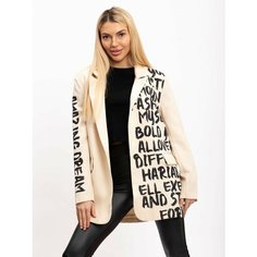 Пиджак RM shopping, размер 44, бежевый