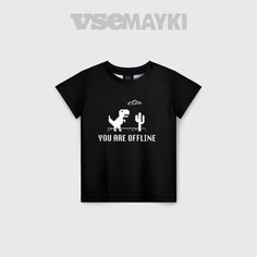 Футболка VseMayki.Ru, размер 176, белый