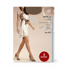 Колготки Sisi Miss 20, 20 den, 5 шт., размер 3, naturelle