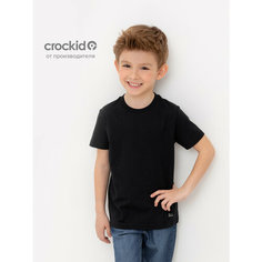Футболка crockid К 302125/черный, размер 64/122, черный
