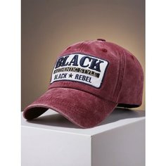 Бейсболка мужская Black Rebel для мужчин и женщин, размер 55-59, бордовый 390 Без бренда