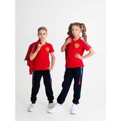 Футболка Sport&K футболка хлопок, размер 28, красный