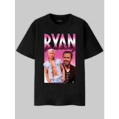 Футболка ALCRAFT GOSLING collection, размер L, серый, белый, черный, розовый, голубой