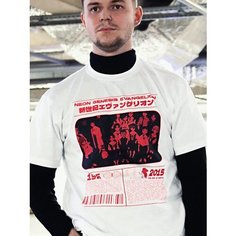 Футболка ALCRAFT EVANGELION collection, размер 2XL, белый 4