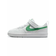 Кеды NIKE COURT BOROUGH LOW RECRAFT BPV, размер 12,5C US, белый-зеленый