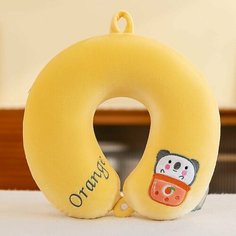Подушка для шеи , 1 шт., размер XL, желтый/оранжевый
