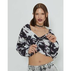 Блуза Gloria Jeans, размер 16-18л/170, черный/белый