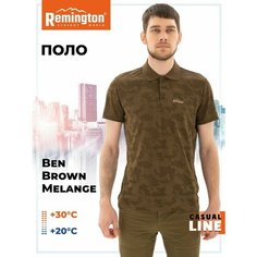Поло Remington, размер 52/54, коричневый