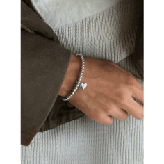 Подвеска LU Jewel, серебро, 925 проба, размер 1.1 см., серебристый
