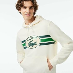 Толстовка LACOSTE, размер T4, , белый-зеленый