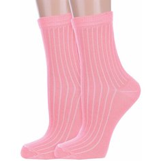 Носки Альтаир Базовая коллекция, 2 пары, размер 22, , коралловый Altair