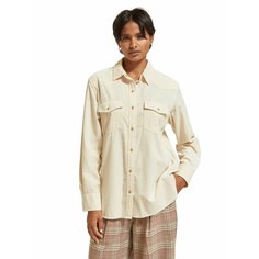 Блуза SCOTCH & SODA, размер 38, бежевый