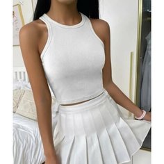 Кроп-топ, размер Onesize, белый Ma Di Shop