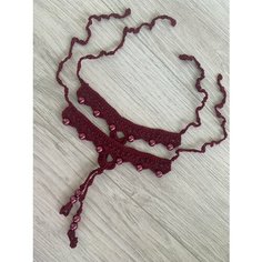 Браслет на ногу DiGl Diana Glance, 2 шт., бордовый