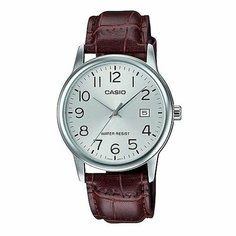 Наручные часы CASIO, коричневый, серебряный