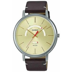 Наручные часы CASIO, золотой, коричневый, серебряный