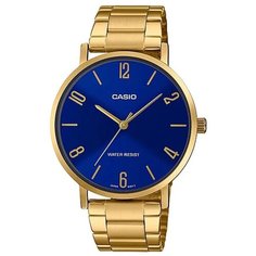 Наручные часы CASIO, синий, золотой
