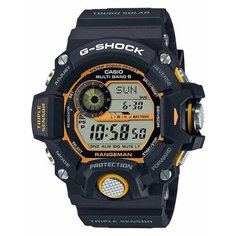 Наручные часы CASIO, черный, оранжевый