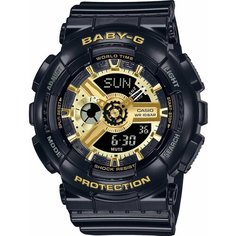 Наручные часы CASIO, золотой, черный