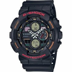 Наручные часы CASIO, красный, оранжевый, черный