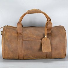 Сумка дорожная Mantica, 39 л, 28х28х50 см, ручная кладь, коричневый