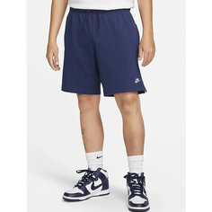 Шорты NIKE Sportswear Knit, размер 50-52, темно-синий