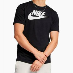 Футболка NIKE Icon Futura Tee, размер 44-46, черный