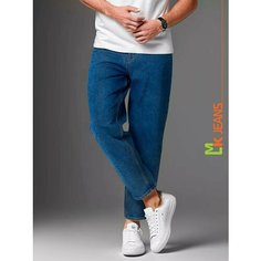 Джинсы бананы MkJeans Бананы, размер 28, blue