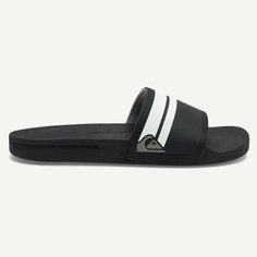 Шлепанцы Quiksilver RIVI SLIDE, размер EU 41 UK 7.0 USm 8.0 СМ 26, Black/Black/White