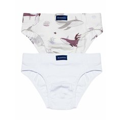 Комплект нижнего белья Андерсен, размер 116, белый/разноцветный