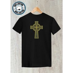 Футболка кельтский крест символика, размер XXL, черный Моя маikа