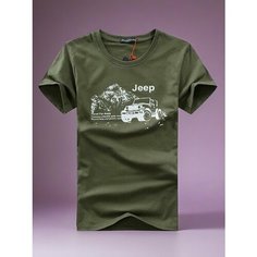 Футболка JEEP, размер 54, зелёный Нет бренда